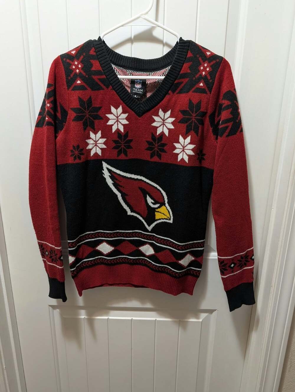 NFL Team Apparel Arizona Cardinals Ugly Christmas Sweater Unisex L Holiday
